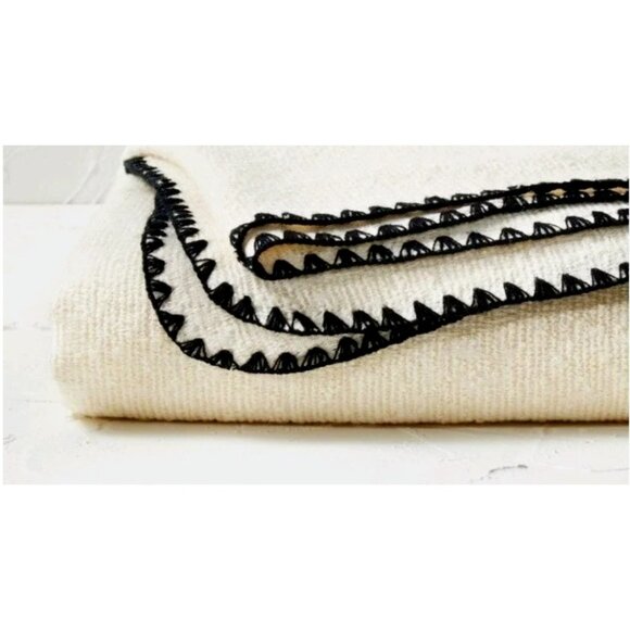 Opalhouse Designed With Jungalow Woven End of Bed Throw 60x80 Cream/Black